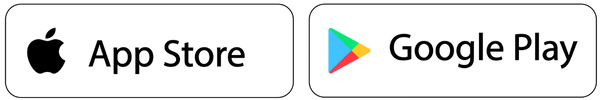 Disponível na App Store e no Google Play